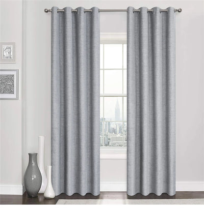 Plaid 100% Blackout Curtain For Living Room Darpe Faux Linen Curtains for Bedroom Rideaux Window Customized Cortina