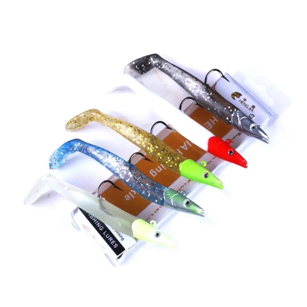 Hengjia Price Reduction Sale 11cm 19g Baits Wholesale Plastic Soft Fishing Lures