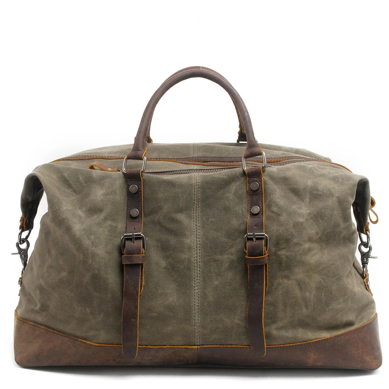 831 Vintage Water Resistant Duffel Bag Weekender Bag Canvas Sling Bag Zipper Closure Unisex