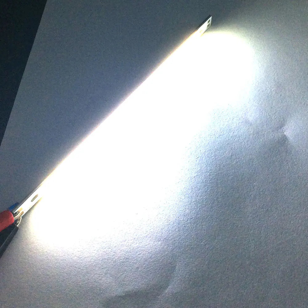 COOLEEON 200*10mm DC12V LED COB Light Strip 10cm 10W Lamp Blue Green Red Warm Cool White Color LED Bar Lights 100mm 12V COB Bulb
