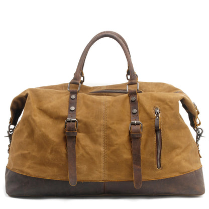 831 Vintage Water Resistant Duffel Bag Weekender Bag Canvas Sling Bag Zipper Closure Unisex