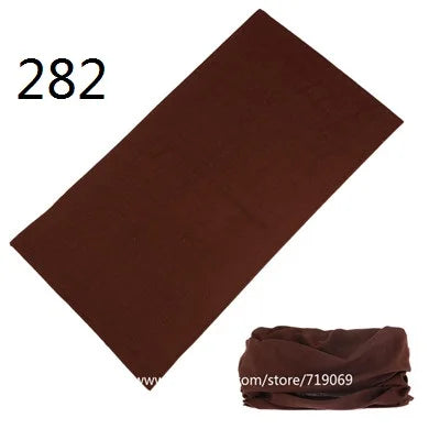 100% Polyester Solid color Microfiber Tubular Multifunction Motorcycle Scarf sports Headband Seamless Tube Bandanas Face Mask