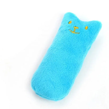 Teeth Grinding Catnip Toys Funny Interactive Plush Cat Toy Pet Kitten Chewing Vocal Toy Claws Thumb Bite Cat mint For Cats