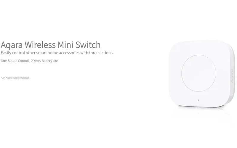 Aqara Sensor Smart Wireless Mini Switch Key Zigbee Connection Remote One Key Control Button Home Security Mihome Homekit