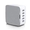 Factory OEM UK US EU KR AU Plug  AC Cable CE KC FCC Certified 40W 5V8A  5Ports USB Cell Phone Charger Station