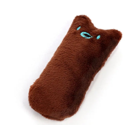 Teeth Grinding Catnip Toys Funny Interactive Plush Cat Toy Pet Kitten Chewing Vocal Toy Claws Thumb Bite Cat mint For Cats