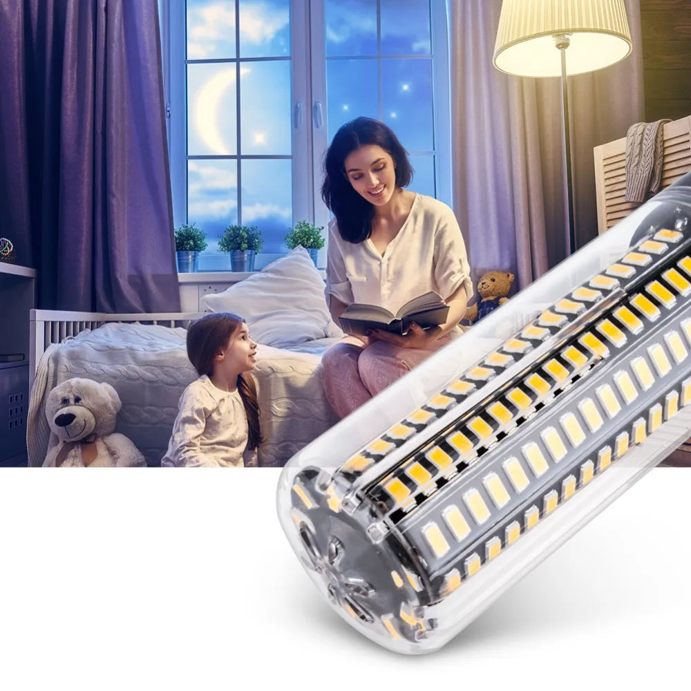 LED E27 High Lumen Candle Lamp E14 Power LED Corn Light 28 40 72 108 132 156 189leds AC 85-265V Smart IC LED Bulb Pendant Lights