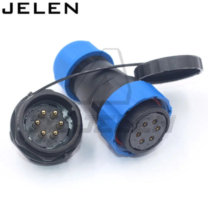 SD28  waterproof connector 2 3 4 5 6 7 9 10 12 14 16 19 22 24 26pin power cable  wire connectors SP28 plug and socket IP68