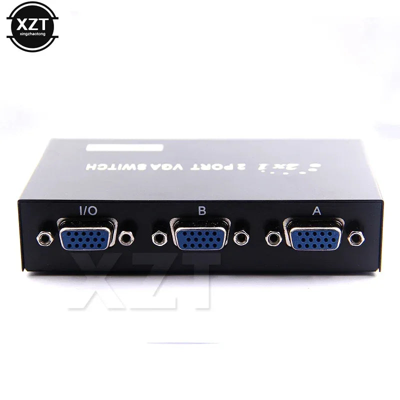 Newest 2 Port HD VGA SVGA Sharing Switch Box For LCD PC TV Monitor Video 2 In 1 Out for PC Laptop