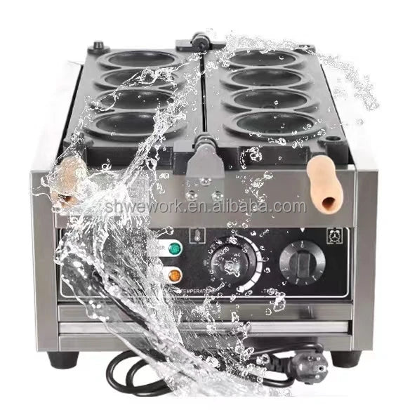 WeWork Commercial UFO Burger Maker Electric Ice Cream Hamburger Waffle Machine 4pcs Panini Press Sandwich Taiyaki Machine New