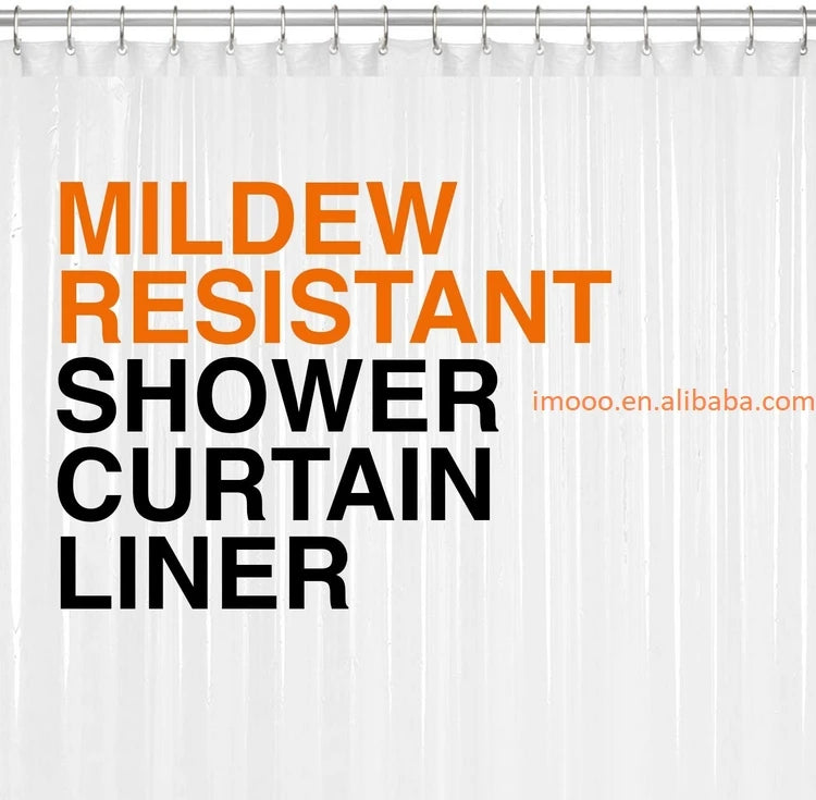 Factory Price Shower Curtain Liner 180x200CM Lightweight Clear Waterproof Curtain Rooms PEVA Bathroom Plastic Shower Curtains