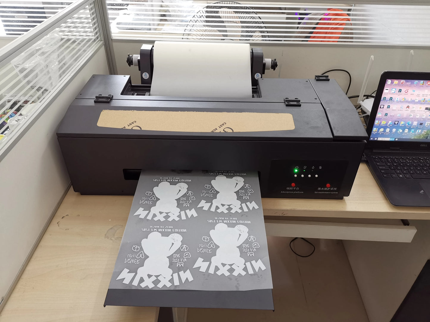YILEE DTF Roll Film Printer Feeder Holder A3 A4 with Roll Rip Software for L805 L1800 P400 P600 XP15000 ET14000 Printing Manual