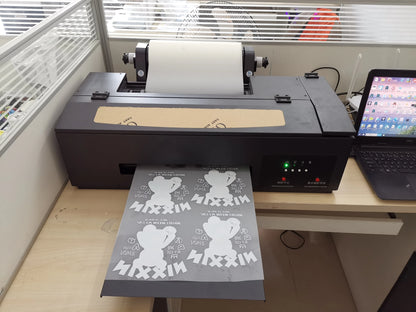 YILEE DTF Roll Film Printer Feeder Holder A3 A4 with Roll Rip Software for L805 L1800 P400 P600 XP15000 ET14000 Printing Manual