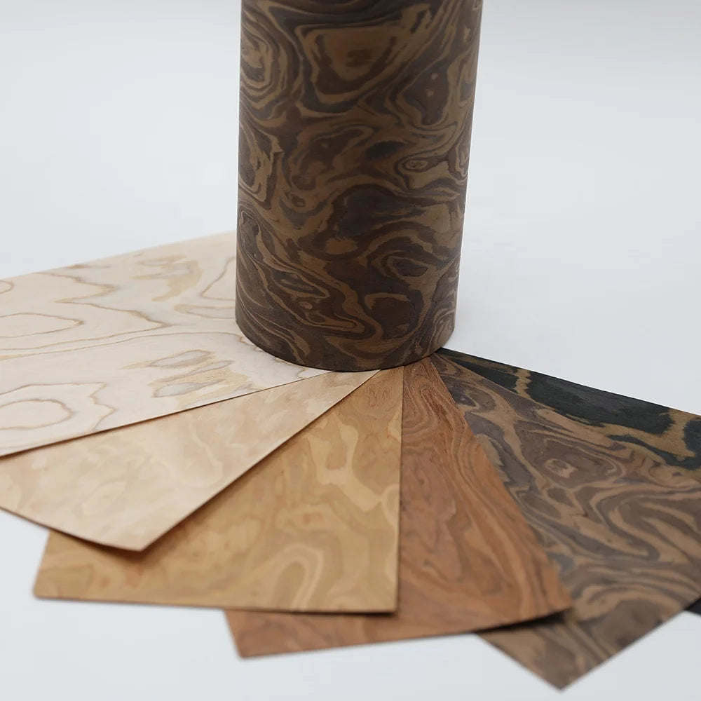 Engineered Wood Veneer Burl   Hotel Furniture Door Bathroom & Kitchen Cabinet Villa