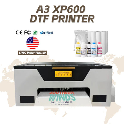 Free Shipping Fast Speed Uv Printer Crystal Stickers Digital with 3 Heads Desktop Small ab Film Wood Glass Uv Dtf Printer