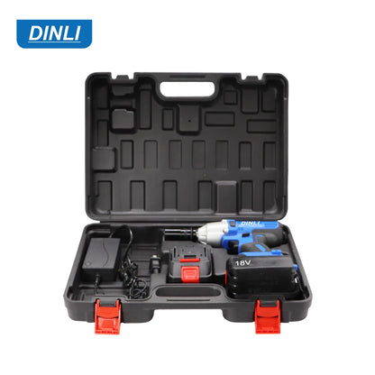 18V Cordless Lithium Impact Wrench Power Drill for Car Repair with Brush Motor Tool for Efficient Work