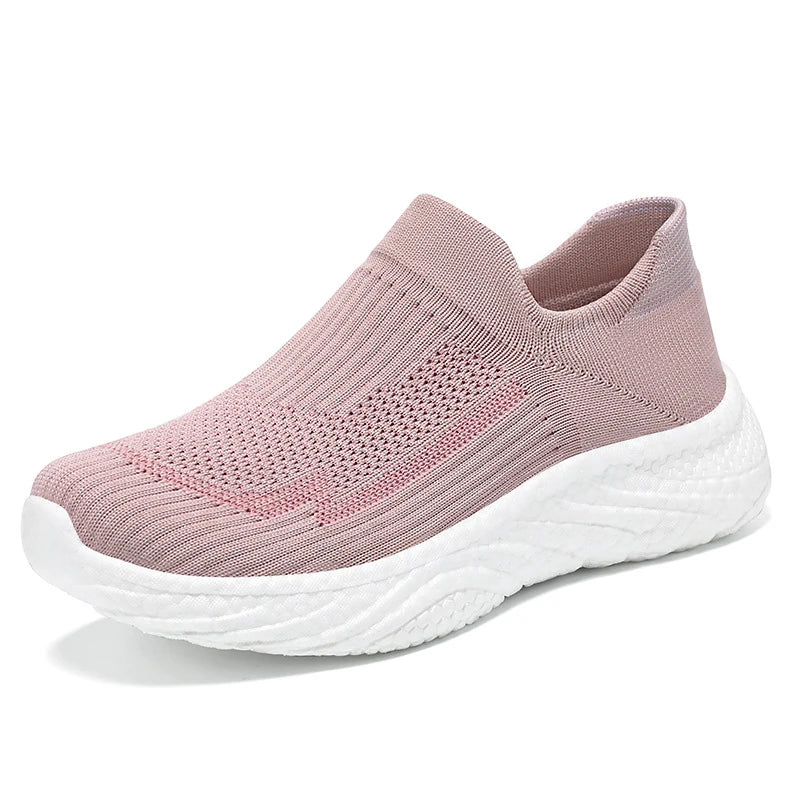 Y New Casual Flying Weaving Running Shoes Soft Sole Lazy Shoes Trendy Slip-on Sneakers for Man and Women
