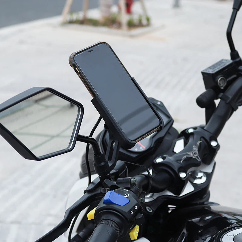 Aluminium Alloy Mobile Phone Holder Bike Motorcycle Cell Phone Holder Motorcycle Holder Phone Charger