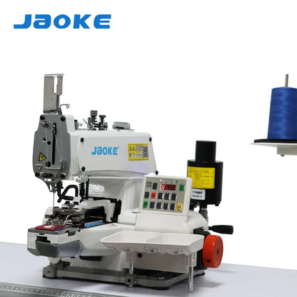New JAOKE 373 Motorized Button Attaching Machine Full-Automatic Flat (2/4-Hole) Mushroom Buttons Iron Plastic 550W Electronic