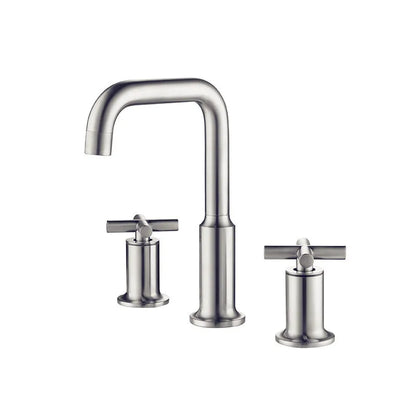 Classic Design Single Hole Bathroom Faucet Ceramic Valve Core Hot/Cold Water Basin Taps Stainless Steel for Bedroom Bathroom Use