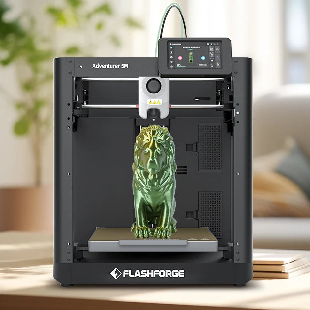 Flashforge Adventurer 3D Printer 22cm Build Volume PLA Automatic New 1 Year Warranty AI Auto Fast for Home Prototyping