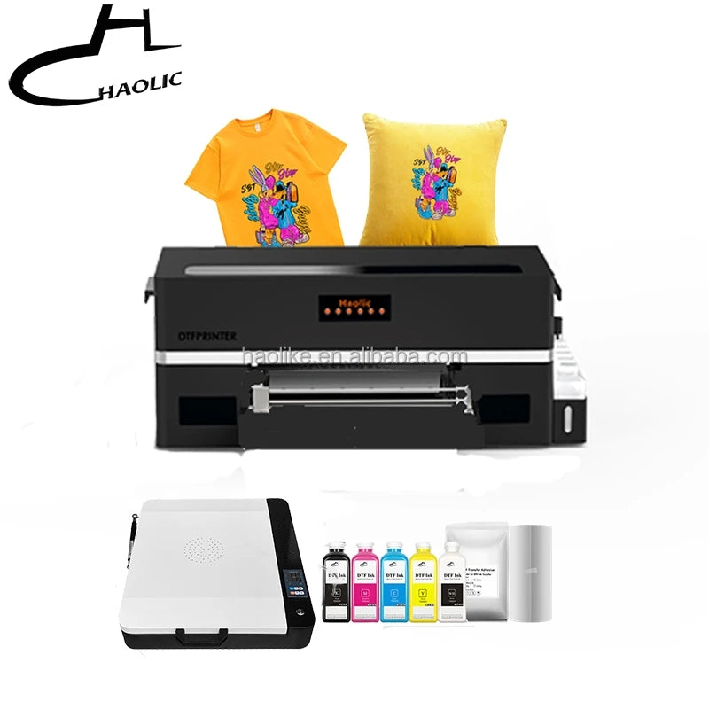 Black Friday XP1 Pro Full Automatic DTF Printer With XP600 Printhead and Auto Clean System for Custom Apparel Printing