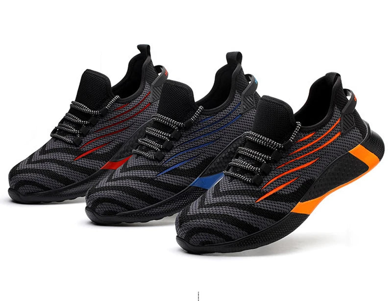 Men Work Safety Shoes Anti-puncture Working Sneakers Male Indestructible Work Shoes Men Boots Lightweight Men Shoes Safety Boots