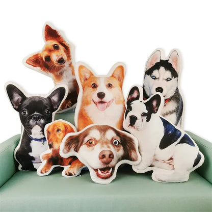 Personalized Photo DIY Pet Cushion Stuffed Animal Pillow Custom Dog Cat Picture Cushion Christmas gifts Loss Memorial gift