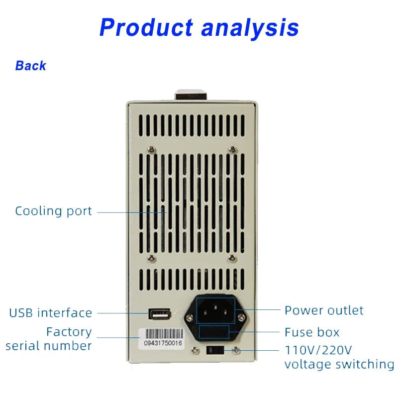 Programmable DC Electronic Load 150V 40A 400W Digital Battery Capacity Tester Electronic Load Meter Aging Instrument ET5410A+