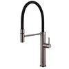 Modern Single Lever Brass Bathroom Faucet Luxury Brushed Gold Kitchen Sink Mixer Pull Spring Spray Cheap Luxury Kitchen Tap
