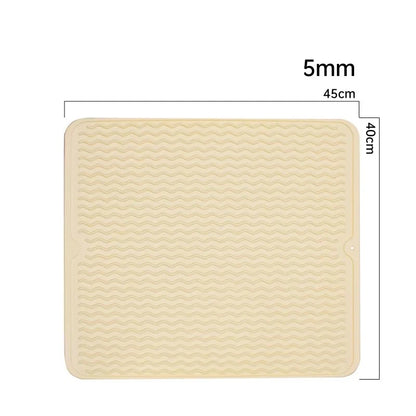 Silicone Dish Quick Bar Drying Dining Table Bath Mat Custom Logo Foldable Kitchen Large Microfiber