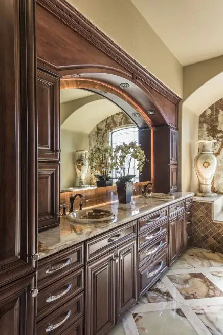 European Luxury Classic Complete Set Bathroom Vanities Cabinet Italian French Style Antique Solid Wood Bathroom Vanity