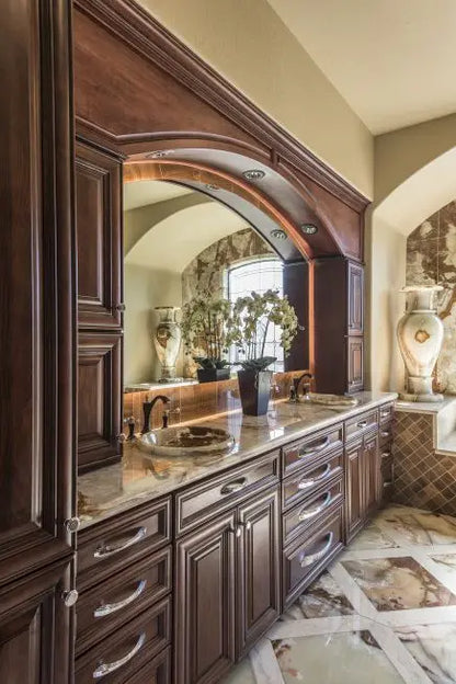 European Luxury Classic Complete Set Bathroom Vanities Cabinet Italian French Style Antique Solid Wood Bathroom Vanity