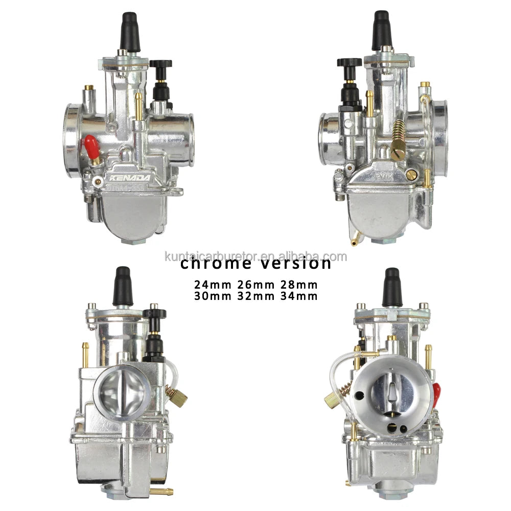 Motorcycle Pwk Carburetor for Suzuki Yamaha Kawasaki Atv Moto  21 24 26 28 30 32 34mm With Power Jet Carburador
