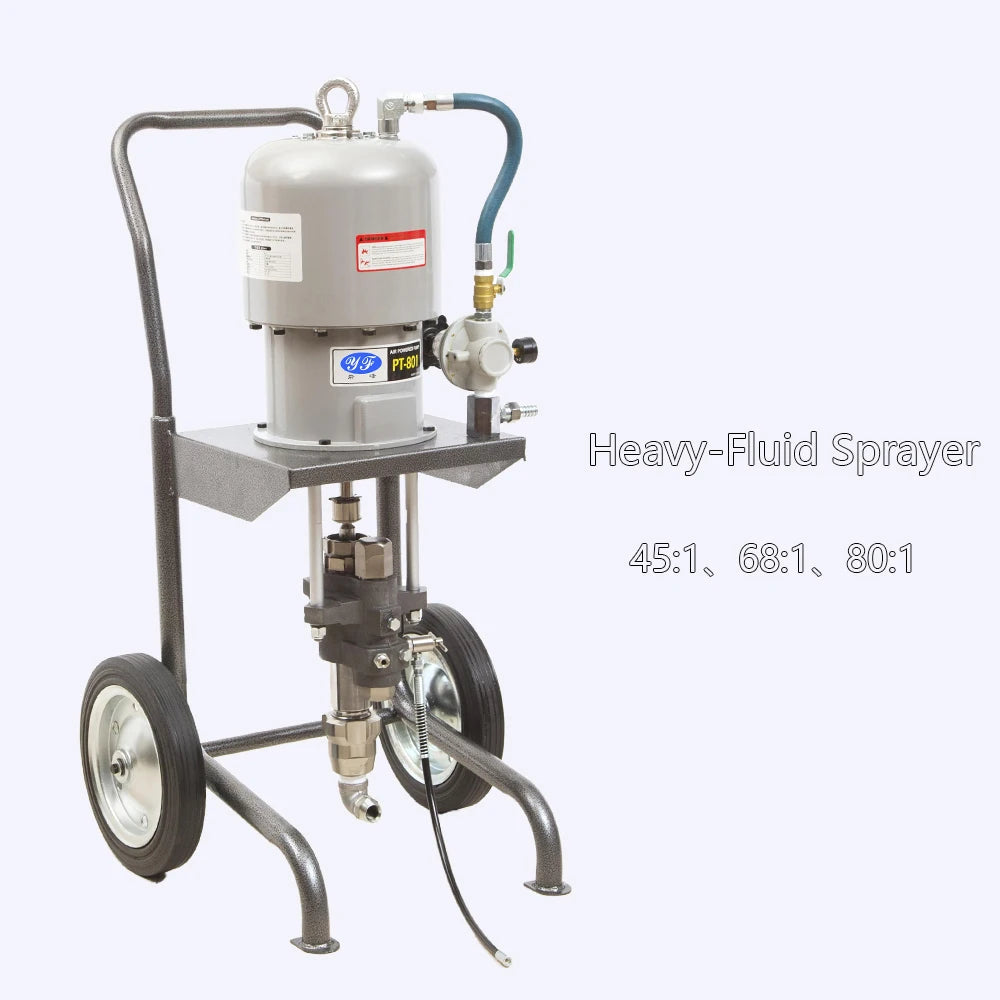 80:1 Heavy Duty Airless Sprayer  Marine Coating Paint  Air Powered Airless Paint Machine