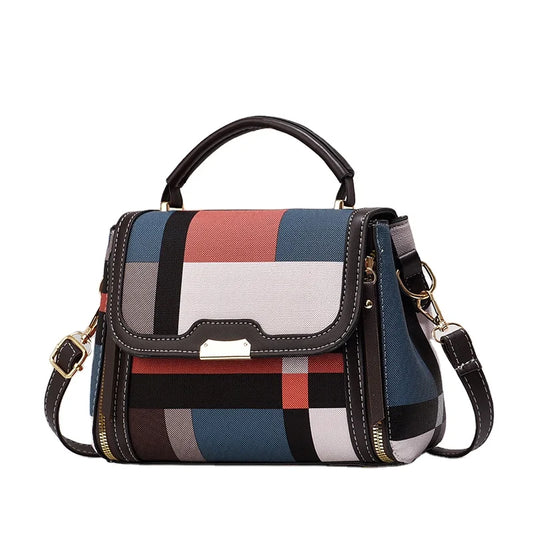 2024 New Contrast Color Small Bag Lingge Trendy Versatile One Shoulder Casual Crossbody Bag19907 by PDG ibma
