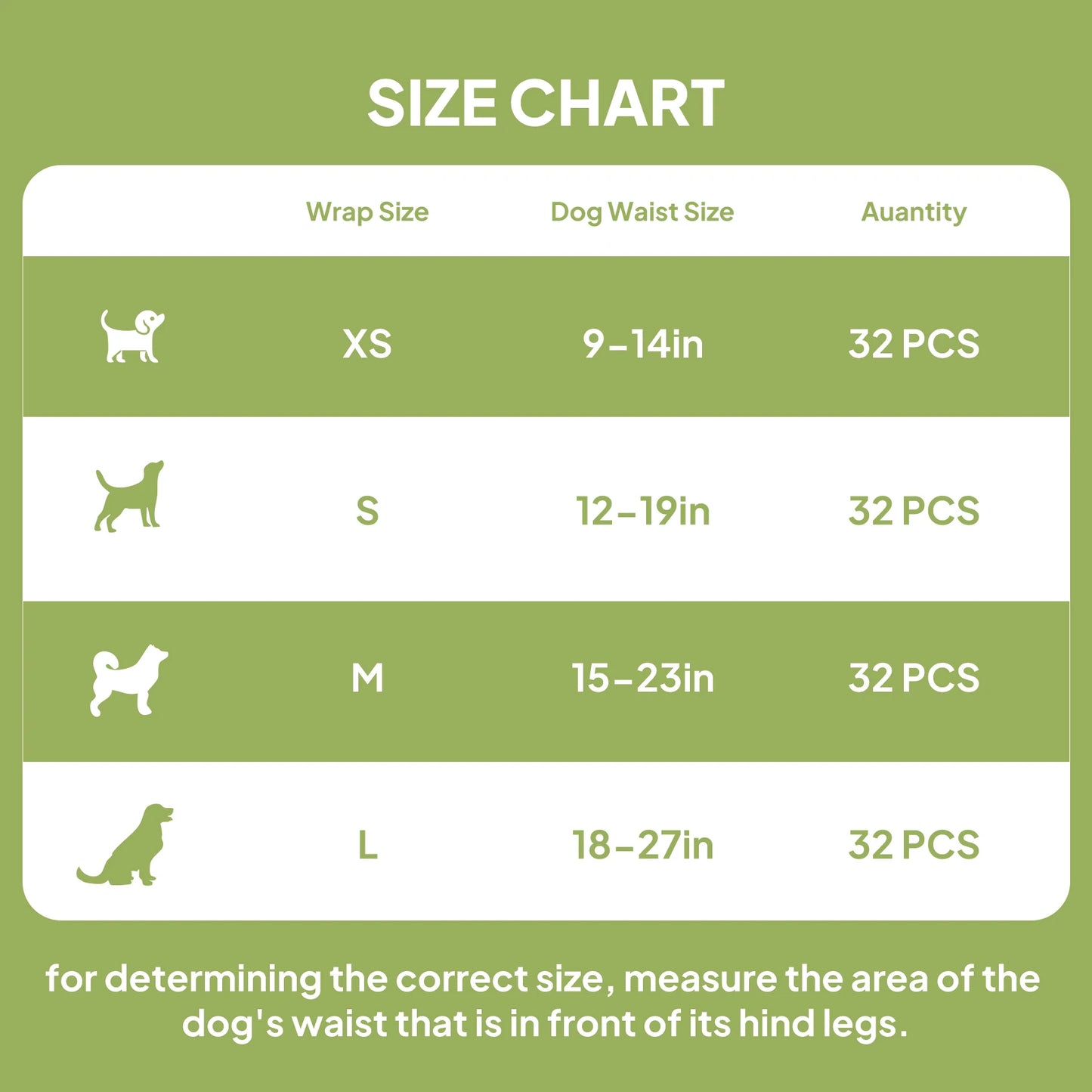 Disposable Female Dog Diapers Super Absorbent Leak-Proof for Heat Incontinence Travel