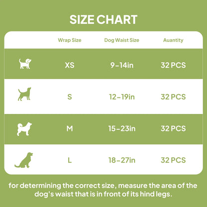 Disposable Female Dog Diapers Super Absorbent Leak-Proof for Heat Incontinence Travel