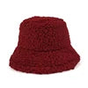 Personalized Color Unisex Fishing Caps Design Custom Furry Winter Fur Fuzzy Fisherman Cap Women Mens Bucket Hat