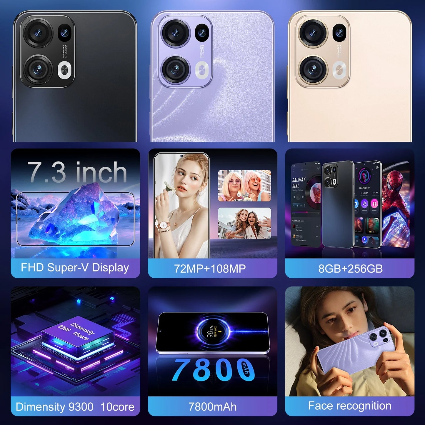 Hot Selling Reno 13 Pro 5G Smartphone Telephone 512GB/1TB Original Unlock Android Phone Mobile Phones