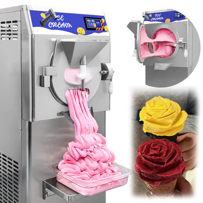 YourTime USA in Stock 108L/H 10 Program Italian Hard Ice Cream Machine Batch Freezer Artisan Gelato Acai Machine for Sale