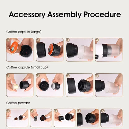 Portable Battery-Powered Capsule Coffee Maker