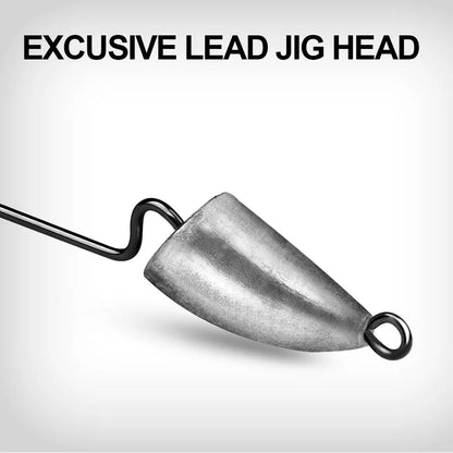 5pcs/bag 5g 7g 10g 14g Sharp-hooks Tip Strongness Root Original Lead Crank Lead Head Hook Fishing Hook