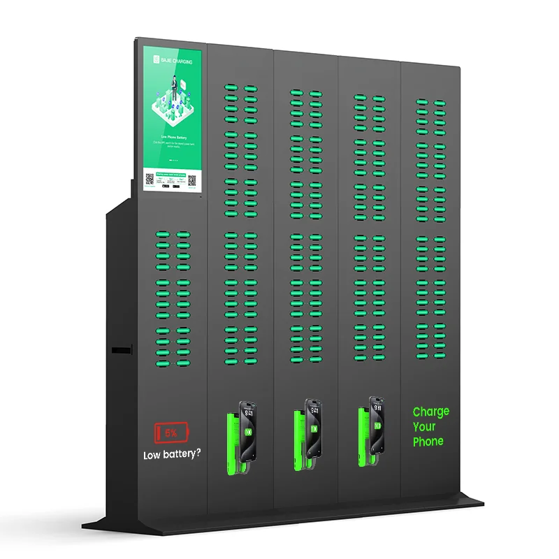 216 Slots New Product Large Cabinet Share Power Bank Rental Station Cell Phone Charger Vending Machine Fast Charging Sharing