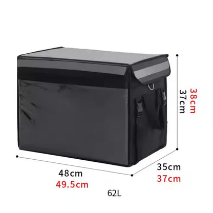 Wholesale Large Capacity Thermal Fast Food Insulated Backpack Hot Pizza Lunch Takeaway Cooler Food Delivery Bag for Bike