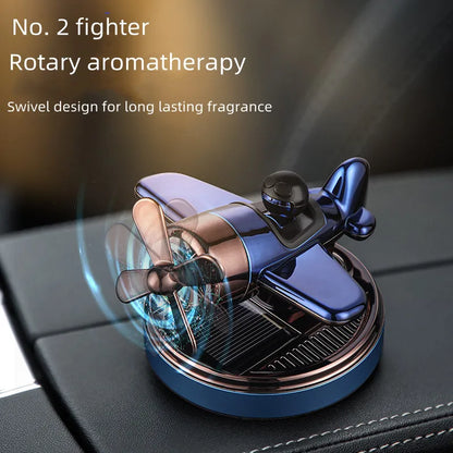 Paper Airplane Fighter Air Freshener Perfume Solar Powered Car Dashboard Essential Oil Holder Liquid Freshener for Vehicles