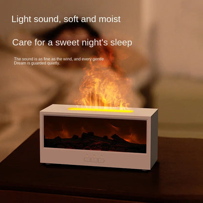 New Retro 3D Simulation Electric Desktop Humidifier Aromatherapy Remote Control Home Plastic Power Source Fireplace Household