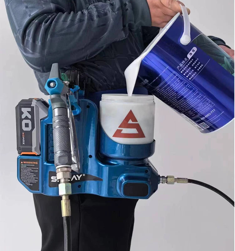 21V Battery-Powered High-Pressure Electric Airless Paint Sprayer Gun with Brushless Motor 2500PSI DIY 301i