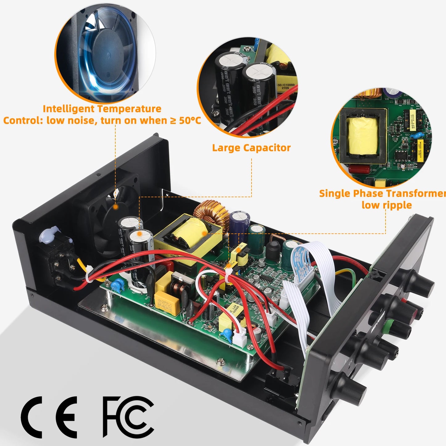 NICE-POWER SPS-H305 Black 30V 5A Repair Usb Switching Variable Adjustable Digital Bench Mini Voltage Dc Power Supply