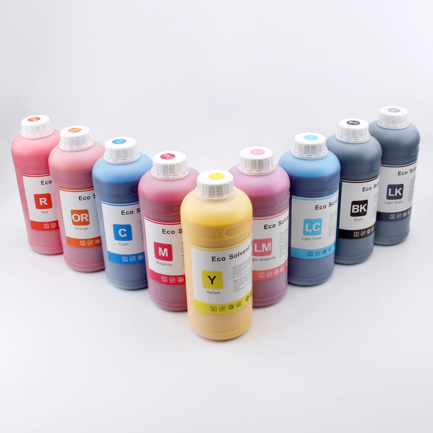 2-Year Eco-Solvent for Ink for Epson for EcoTank Printers (3750 2803 4800 ET-15000 ET8550) Digital Printing Certified with MSDS